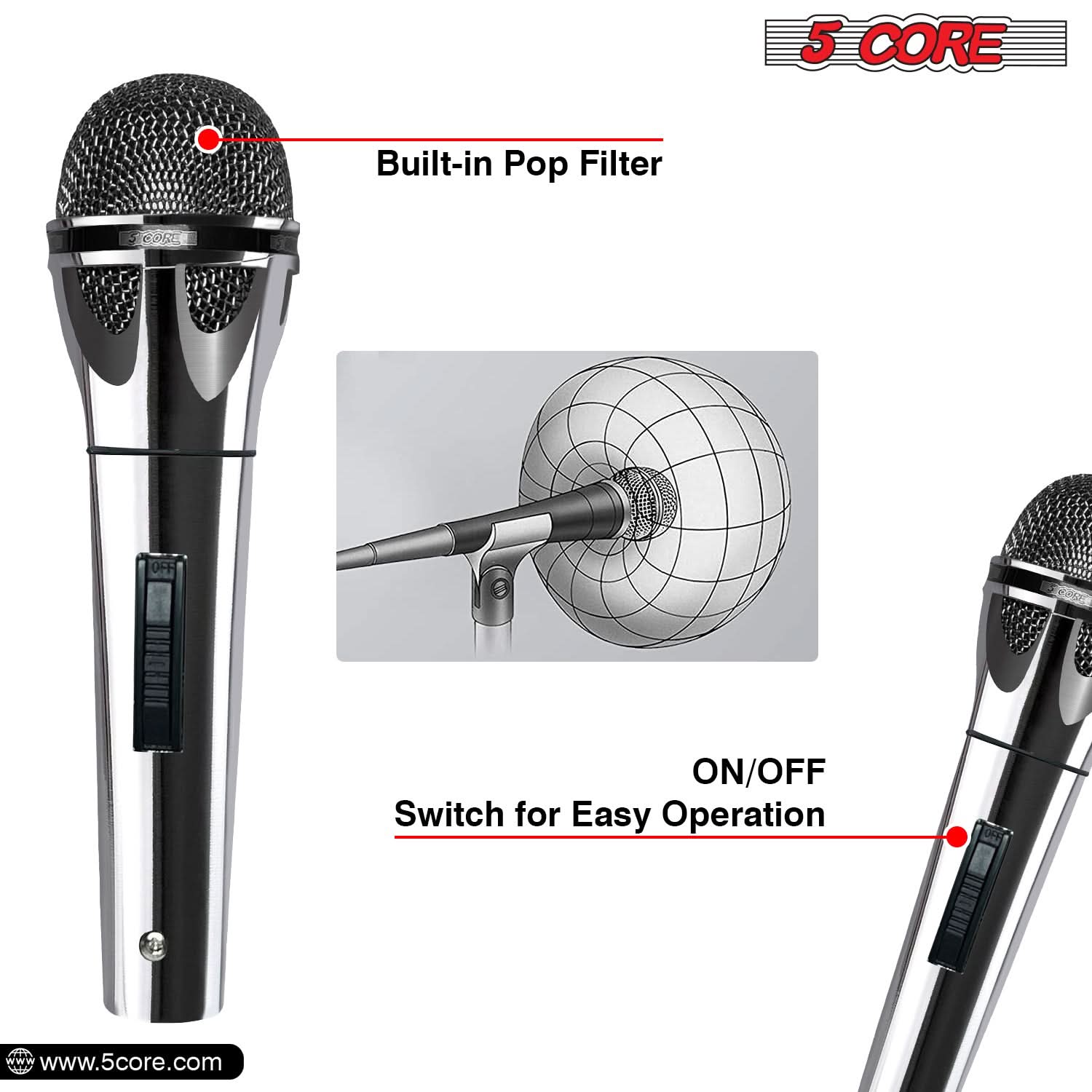 5-канальный динамический микро – обзор и цена Shure Mic Sm58
